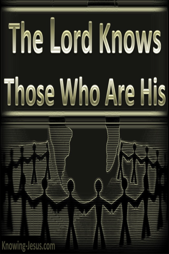 2 Timothy 2:19 The Lord Knows Those Who Are His (silver)